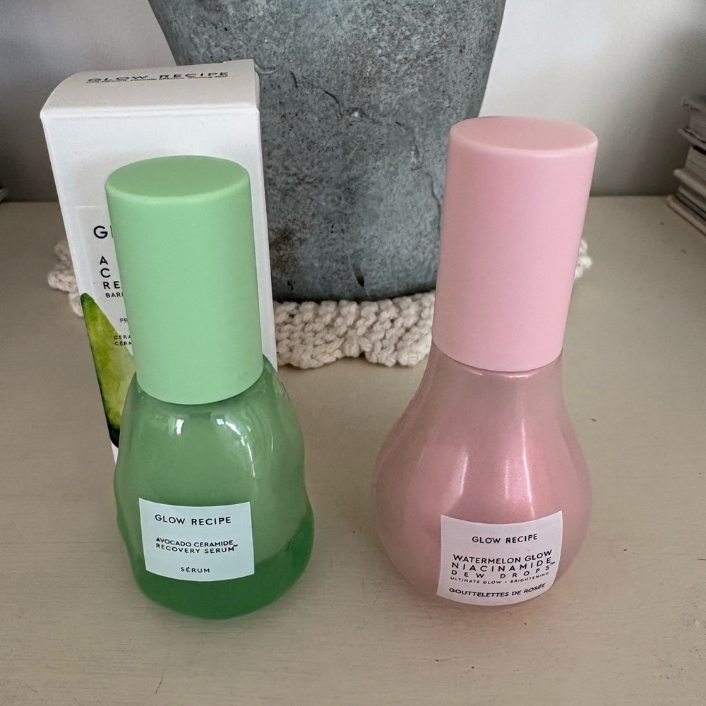 Glow recipe bundle full size dew drops and avocado recovery serum new Sephora